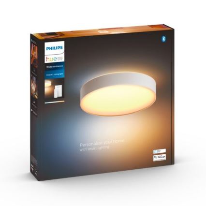 Philips - Dimbare LED plafondlamp Hue LED/33,5W/230V 2200-6500K diameter 425 mm wit + afstandsbediening