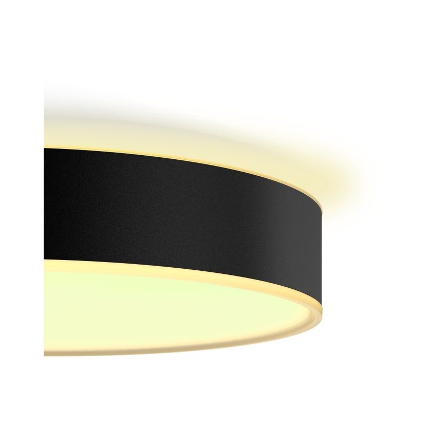 Philips - Dimbare LED plafondlamp Hue LED/19,2W/230V 2200-6500K diameter 381 mm zwart + afstandsbediening