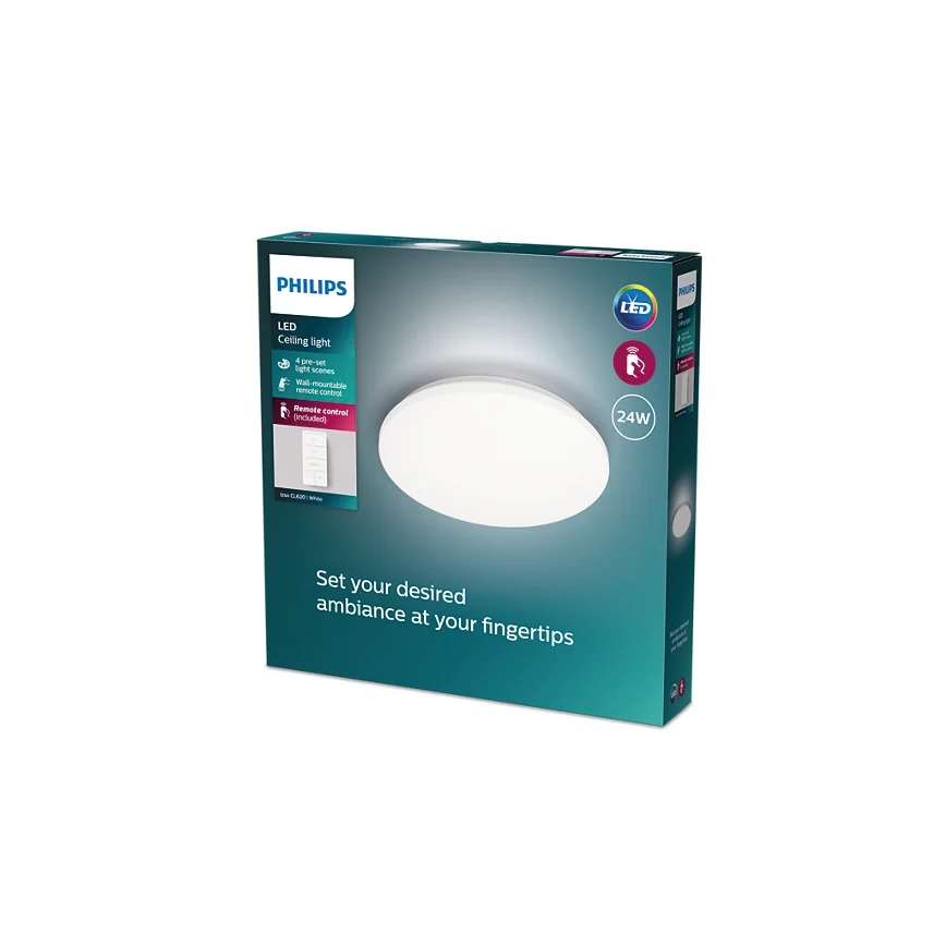 Philips - Dimbare LED Plafondlamp LED/24W/230V 2700-6500K + afstandsbediening