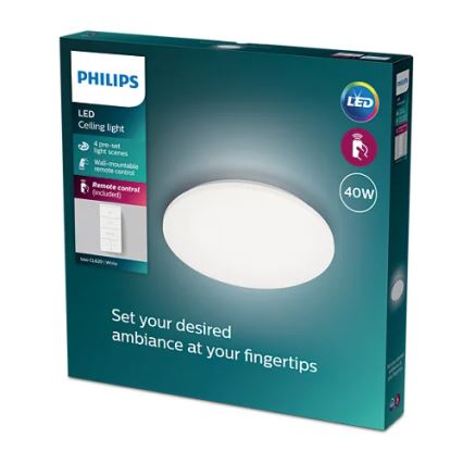 Philips - Dimbare LED Plafondlamp LED/40W/230V 2700-6500K + afstandsbediening