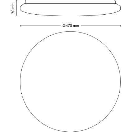 Philips - Dimbare LED Plafondlamp LED/40W/230V 2700-6500K + afstandsbediening