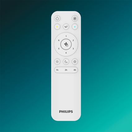 Philips - Dimbare LED-plafondlamp met ventilator BLISS LED/35W/230V wit + afstandsbediening