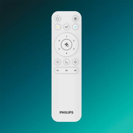 Philips - Dimbare LED-plafondlamp met ventilator BLISS LED/35W/230V wit + afstandsbediening