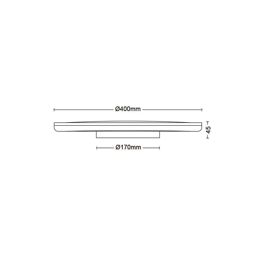 Philips - Dimbare LED plafondlamp SCENE SWITCH LED/22W/230V diameter 40 cm 2700K wit