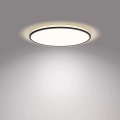 Philips - Dimbare LED plafondlamp SCENE SWITCH LED/18W/230V diameter 30 cm 4000K zwart