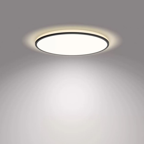 Philips - Dimbare LED plafondlamp SCENE SWITCH LED/18W/230V diameter 30 cm 4000K zwart