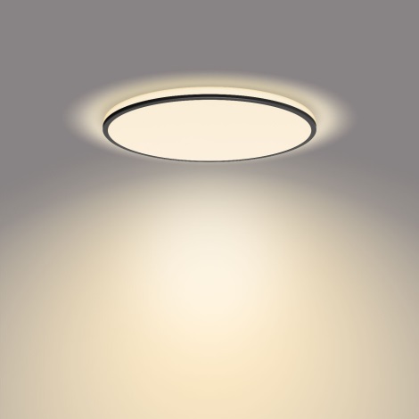 Philips - Dimbare LED plafondlamp SCENE SWITCH LED/22W/230V diameter 40 cm 2700K zwart