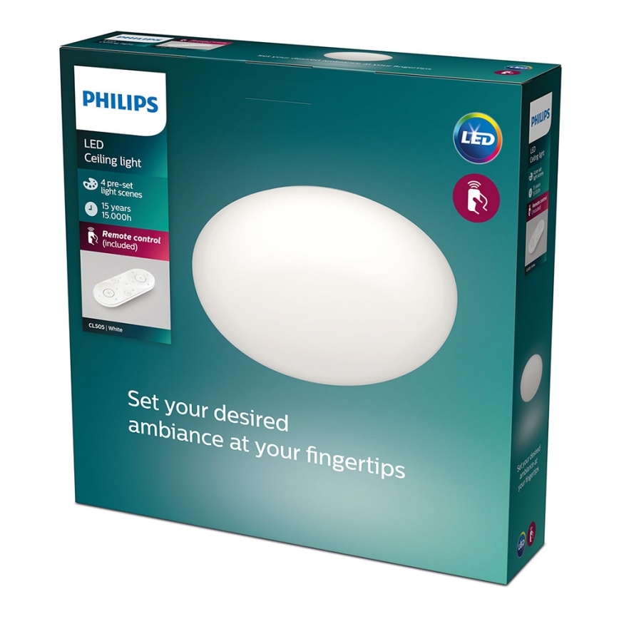 Philips - Dimbare LED-plafondlamp LED/23W/230V + afstandsbediening