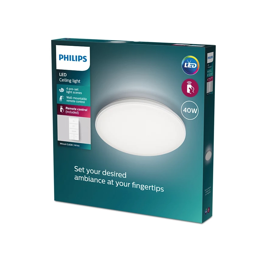 Philips - Dimbare LED Plafondlamp LED/40W/230V 2700-6500K + afstandsbediening