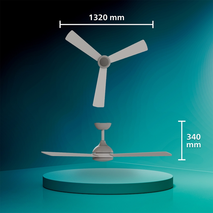 Philips - Dimbare LED-plafondventilator CIVX LED/24W/230V + afstandsbediening