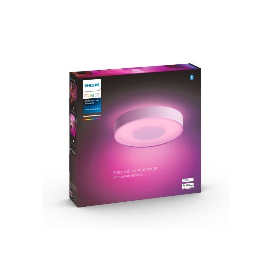 Philips - Dimbare LED RGB Plafond Lamp Hue INFUSE LED/33,5W/230V 2000-6500K d. 381 mm wit