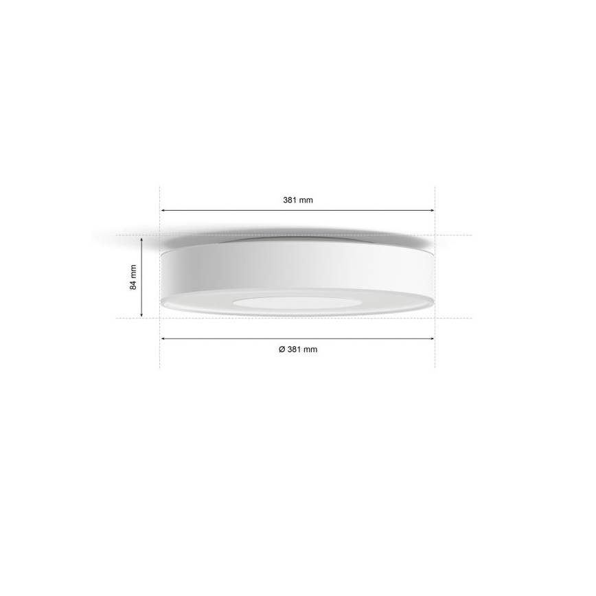Philips - Dimbare LED RGB Plafond Lamp Hue INFUSE LED/33,5W/230V 2000-6500K d. 381 mm wit