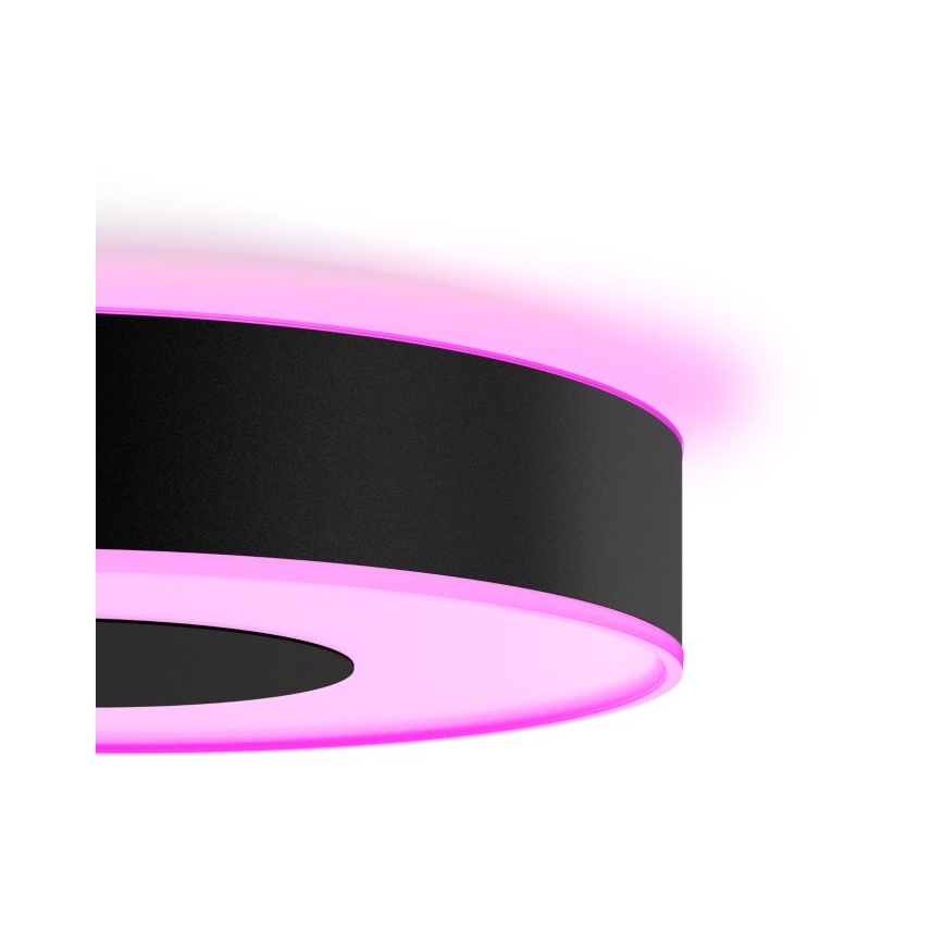 Philips - Dimbare LED RGB Plafond Lamp Hue INFUSE LED/33,5W/230V 2000-6500K d. 381 mm zwart