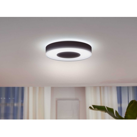 Bezem Ingenieurs Uitdrukkelijk Philips- Dimbare LED RGB Plafond Lamp Hue LED/52,5W/230V d. 425 mm zwart |  Lampenmanie