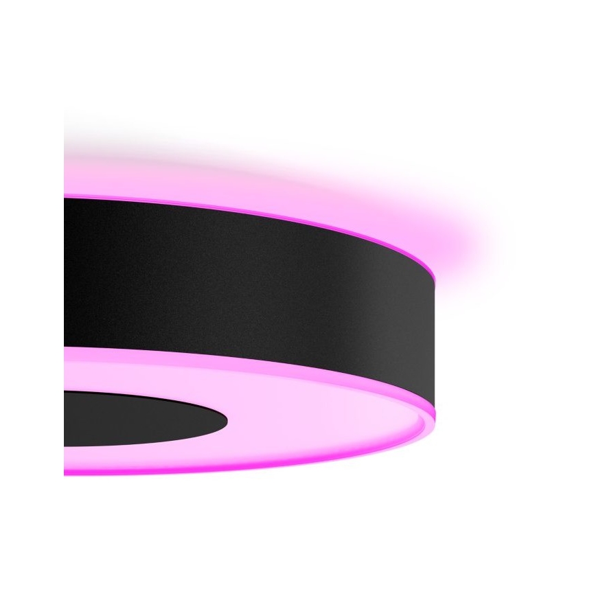 Philips - Dimbare LED RGB Plafond Lamp Hue INFUSE LED/52,5W/230V 2000-6500K d. 425 mm zwart
