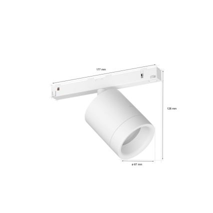 Philips - Dimbare LED RGB Spot voor een Rail Systeem Hue PERIFO LED RGB/5,2W/24V 2000-6500K