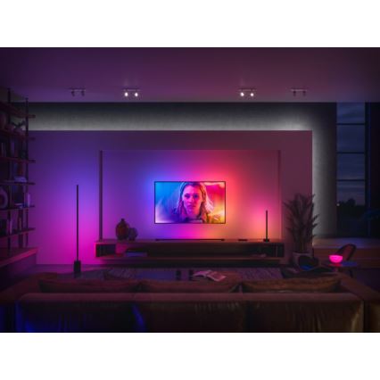 Philips - Dimbare LED RGB Tafel Lamp Hue SIGNE LED/12W/230V 2000-6500K zwart