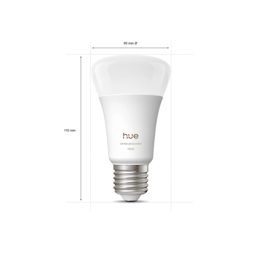 Philips - Dimbare RGBW LED-strip Hue FLUX 3m LED/12W/230V + 2x slimme LED-lamp WHITE AND COLOR AMBIANCE E27/8,1W/230V 1000-20000K