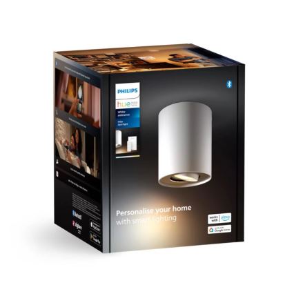 Philips - Dimbare LED Spot Hue PILLAR 1xGU10/4,2W/230V 2200-6500K + afstandsbediening wit