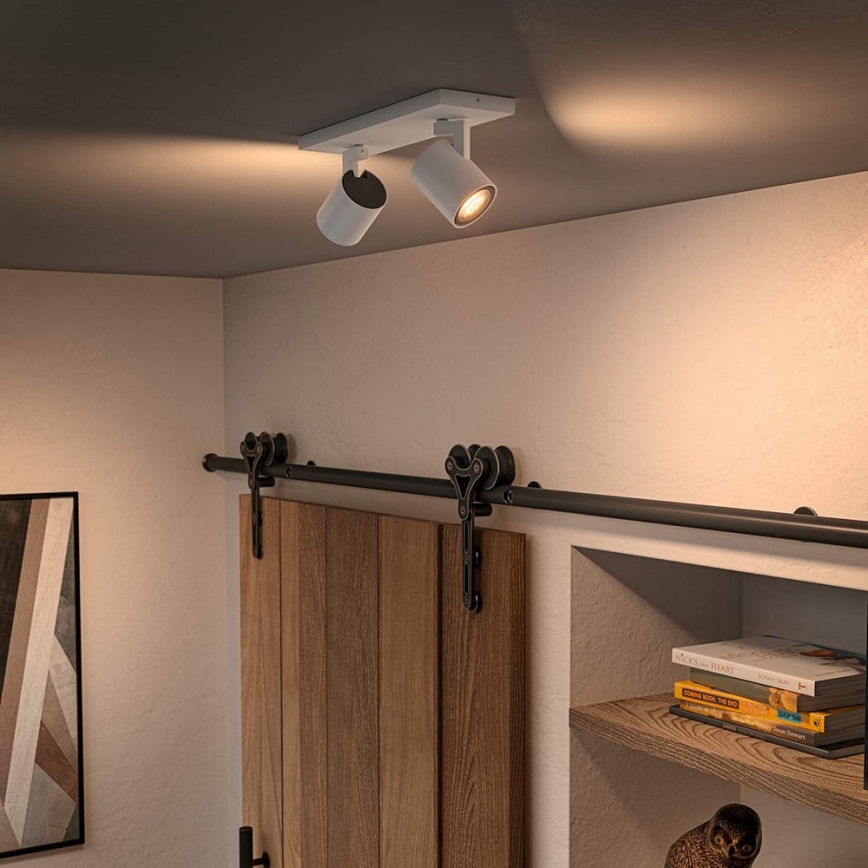 Philips - Dimbare LED Spot Hue RUNNER 2xGU10/4,2W/230V 2200-6500K + afstandsbediening wit