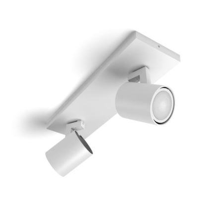 Philips - Dimbare LED Spot Hue RUNNER 2xGU10/4,2W/230V 2200-6500K + afstandsbediening wit