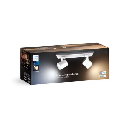 Philips - Dimbare LED Spot Hue RUNNER 2xGU10/4,2W/230V 2200-6500K + afstandsbediening wit