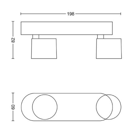 Philips - Dimbare LED Spot 2xLED/4,5W/230V