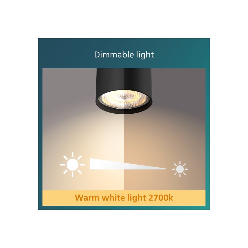 Philips - Dimbare LED Spot 3xLED/4,5W/230V