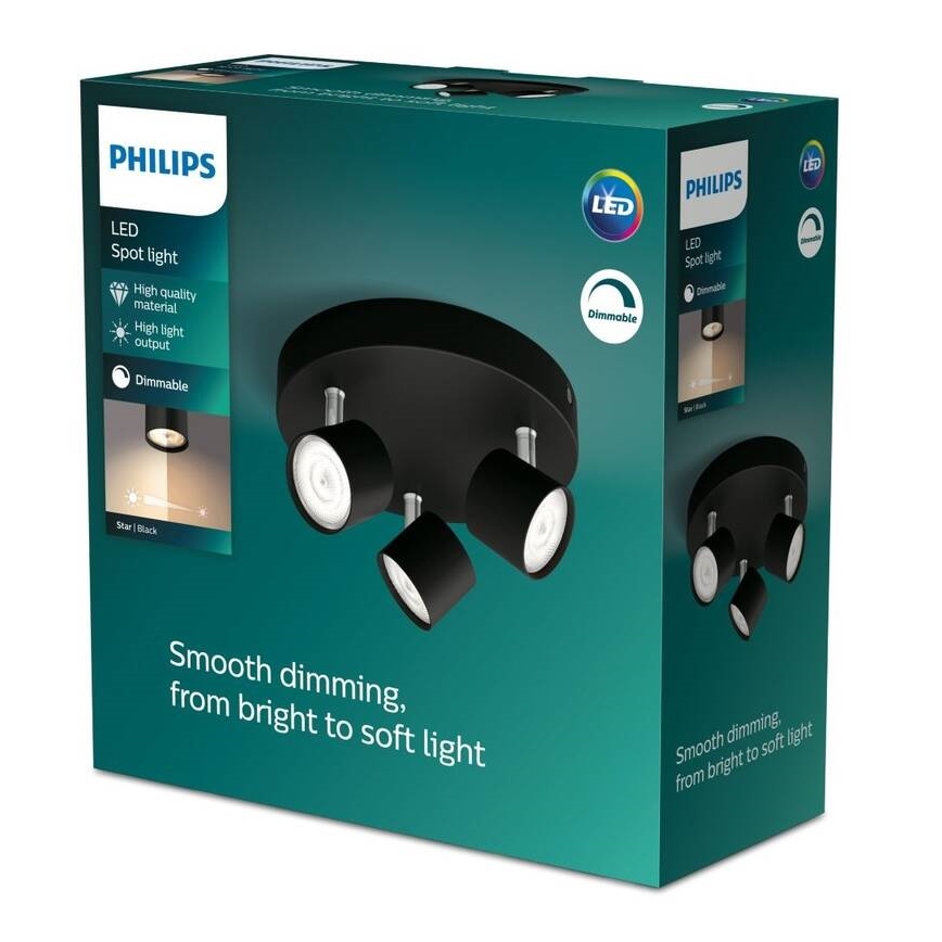 Philips - Dimbare LED Spot 3xLED/4,5W/230V