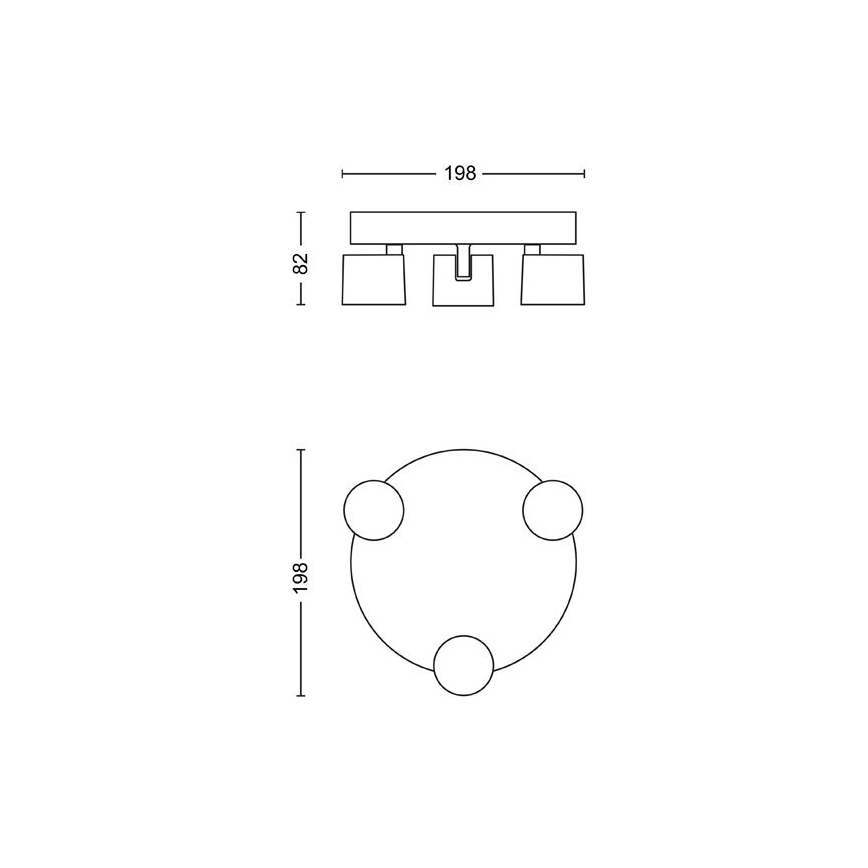 Philips - Dimbare LED Spot 3xLED/4,5W/230V