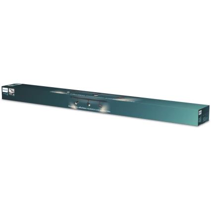 Philips - LED RGBW dimbare spots voor het EASYLINK HUE railsysteem 3xGU10/4,7W/230V 2200-6500K 1m zwart + Hue bridge