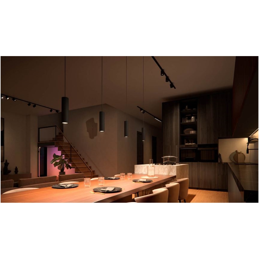 Philips - PERIFO LED RGB dimbare hanglamp met kabel, geschikt voor Hue-railsysteem LED RGB/5,2W/24V 2000-6500K