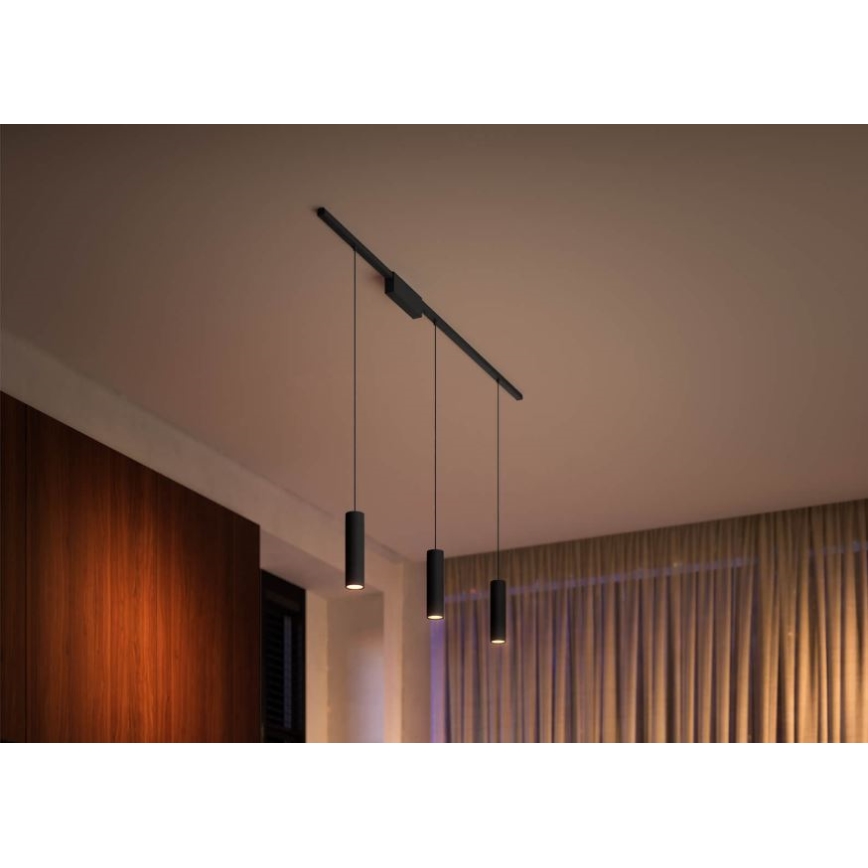 Philips - PERIFO LED RGB dimbare hanglamp met kabel, geschikt voor Hue-railsysteem LED RGB/5,2W/24V 2000-6500K