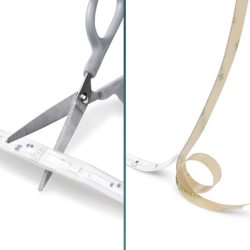 Philips - Dimbare RGBW LED-strip 5m LED/12W/230V + afstandsbediening