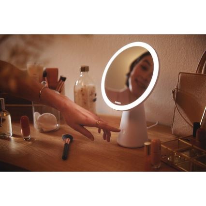 Philips - Dimbare Schoonheidsspiegel met LED achtergrondverlichting MIRROR LED/4,5W/5V