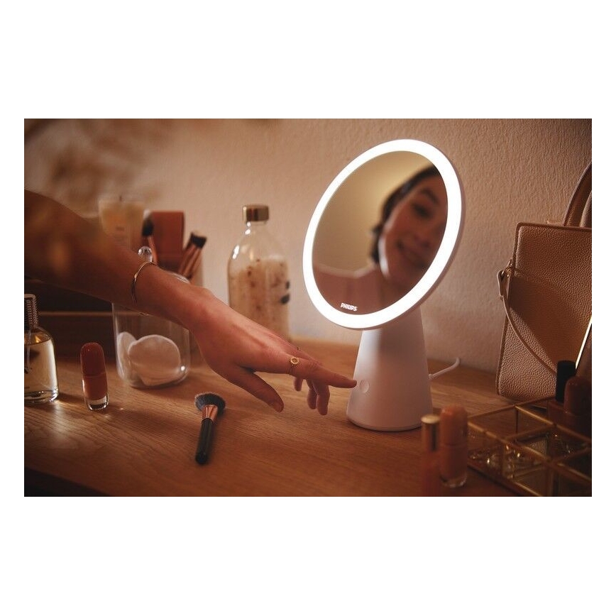 Philips - Dimbare Schoonheidsspiegel met LED achtergrondverlichting MIRROR LED/4,5W/5V