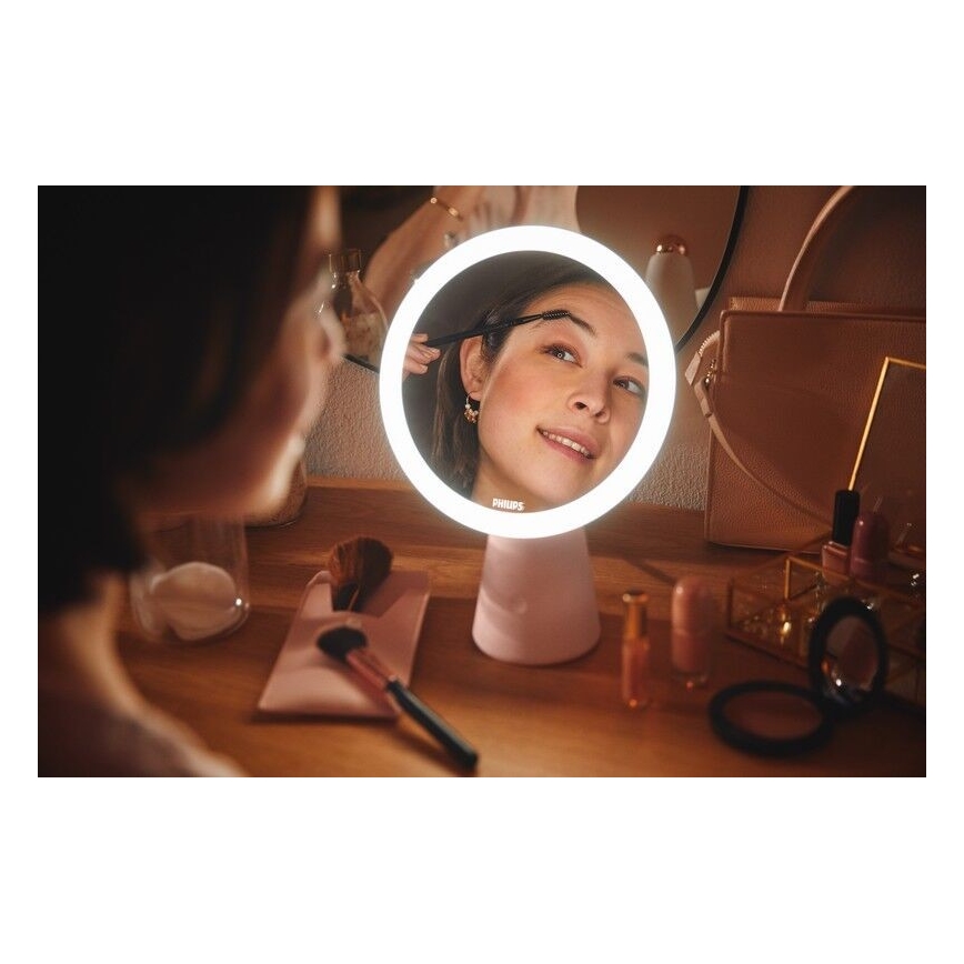 Philips - Dimbare Schoonheidsspiegel met LED achtergrondverlichting MIRROR LED/4,5W/5V