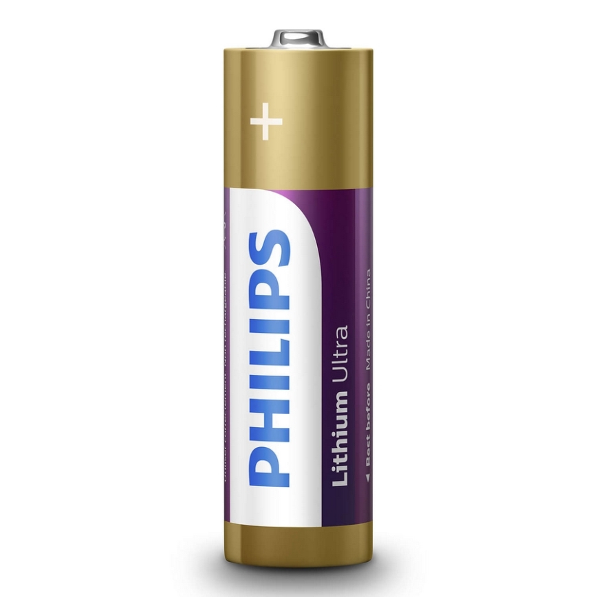 Philips FR6LB4A/10 - 4 stuks AA lithiumbatterijen LITHIUM ULTRA 1,5V 2400mAh