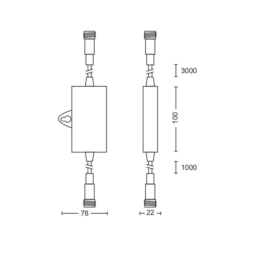 Philips - Buiten schemersensor met timer IP44