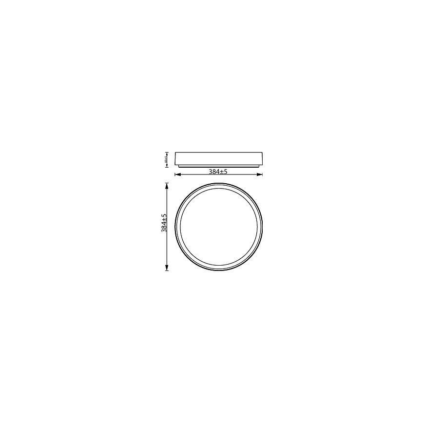 Philips - LED Dimbare Plafondlamp HANNO LED/24W/230V 2700K wit