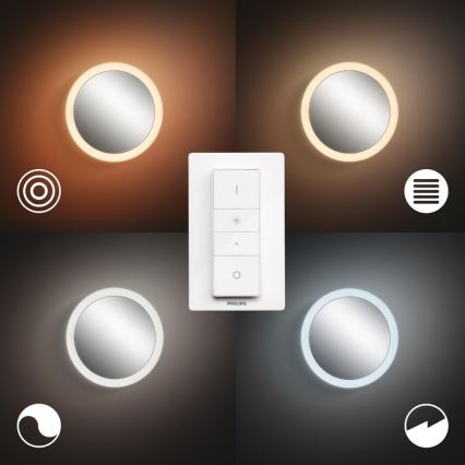 Philips - LED dimbare badkamerspiegel Hue ADORE LED/27W/230V + afstandsbediening IP44