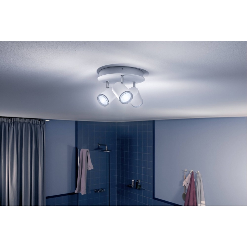 Philips - LED dimbare badkamerlamp Hue ADORE 3xGU10/5W/230V IP44 + afstandsbediening