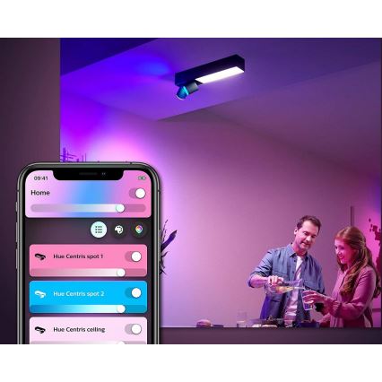 Philips - LED RGBW Dimbare inbouwspot Hue CENTRIS LED/11W/230V + 2xGU10/5,7W