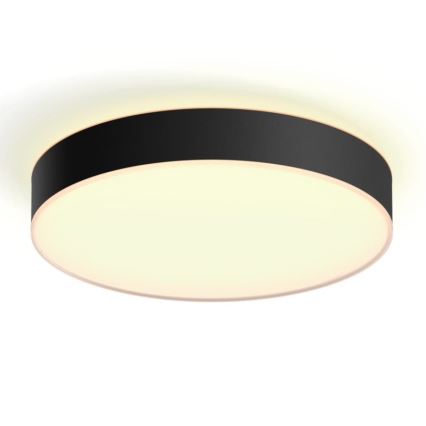 Philips - LED dimbare plafondlamp Hue LED/33,5W/230V 2200-6500K Ø 425 mm zwart + afstandsbediening