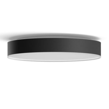 Philips - LED dimbare plafondlamp Hue LED/33,5W/230V 2200-6500K Ø 425 mm zwart + afstandsbediening