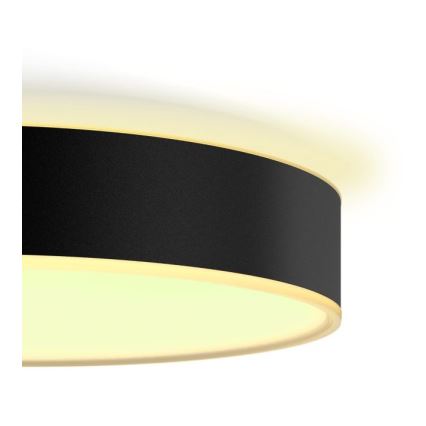 Philips - LED dimbare plafondlamp Hue LED/33,5W/230V 2200-6500K Ø 425 mm zwart + afstandsbediening