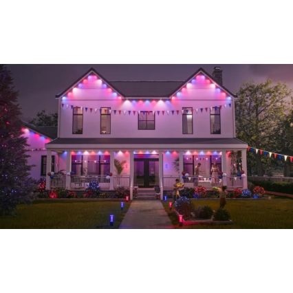 Philips - Hue FESTAVIA LED RGBW dimbaar buitenlichtsnoer 32×LED 18 m 1000-20000K IP65