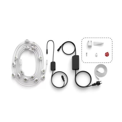 Philips - Hue FESTAVIA LED RGBW dimbaar buitenlichtsnoer 32×LED 18 m 1000-20000K IP65