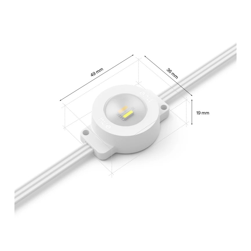 Philips - Hue FESTAVIA LED RGBW dimbaar buitenlichtsnoer 32×LED 18 m 1000-20000K IP65