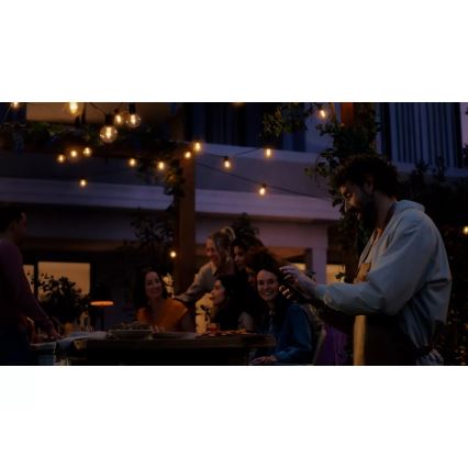 Philips - Hue FESTAVIA LED RGBW verlengbaar en dimbaar lichtsnoer voor buiten, 10×LED, 7 m, IP65